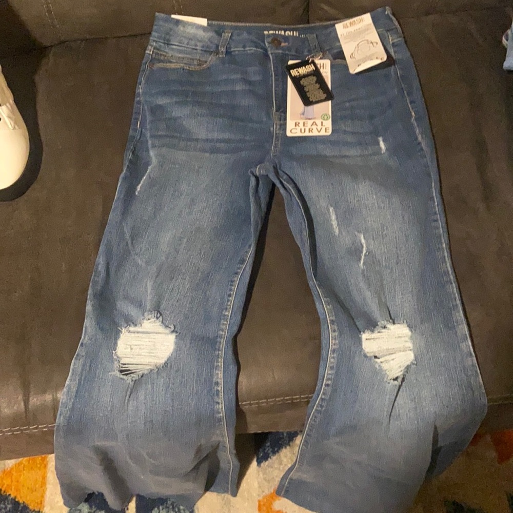 Rewash brand disco inspired bell-bottom jeans